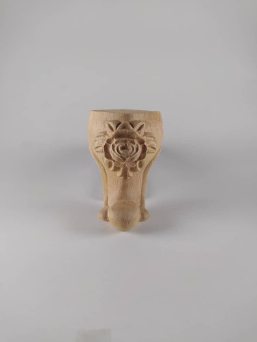 پایه چوبی منبت سم آهویی10سانتی متر