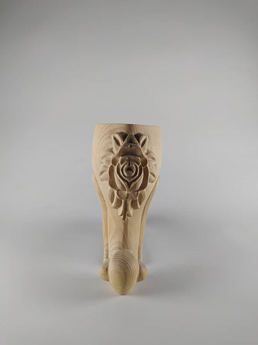 پایه چوبی منبت سم آهویی17سانتی متر