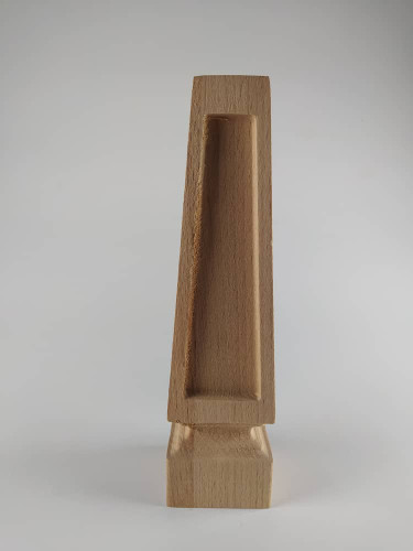 پایه چوبی چهارتراش آیینه ای40سانتی متر