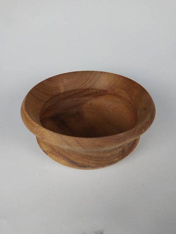 ظرف چوبی دکوری با قطر 13سانتی متر