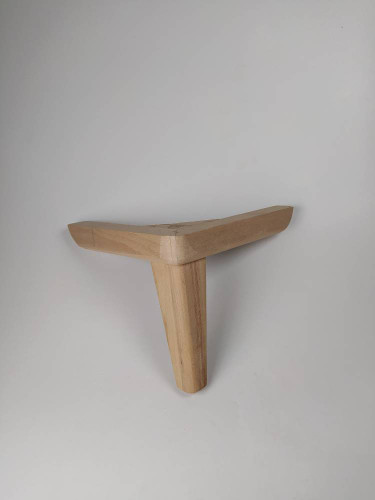 پایه چوبی ال 12سانتی متر خام