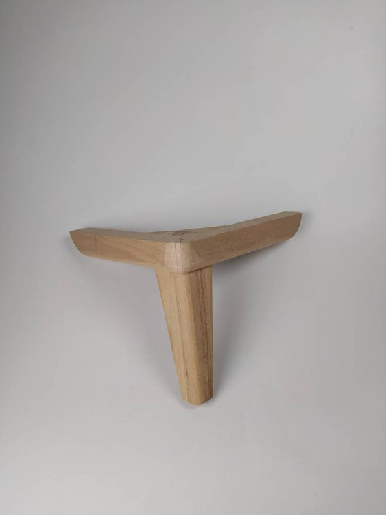 پایه چوبی ال 16سانتی متر خام